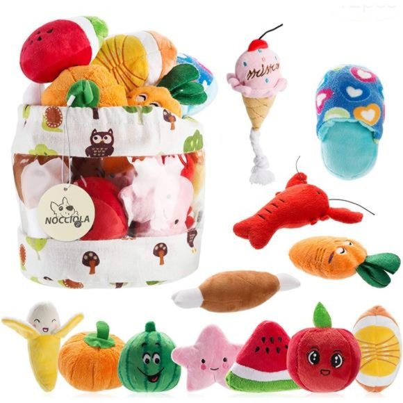 Dog Squeaky Toys Cute Plush Small Dog Toys for Small Medium Large Dogs - Picture 1 of 6